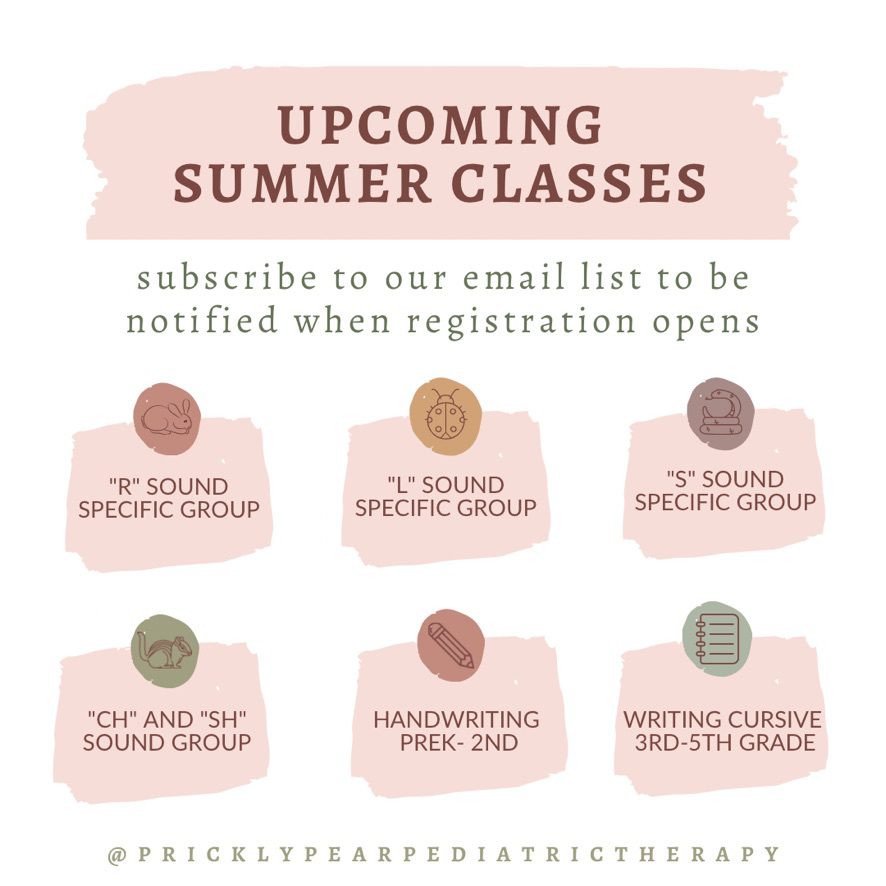 Upcoming Summer Classes